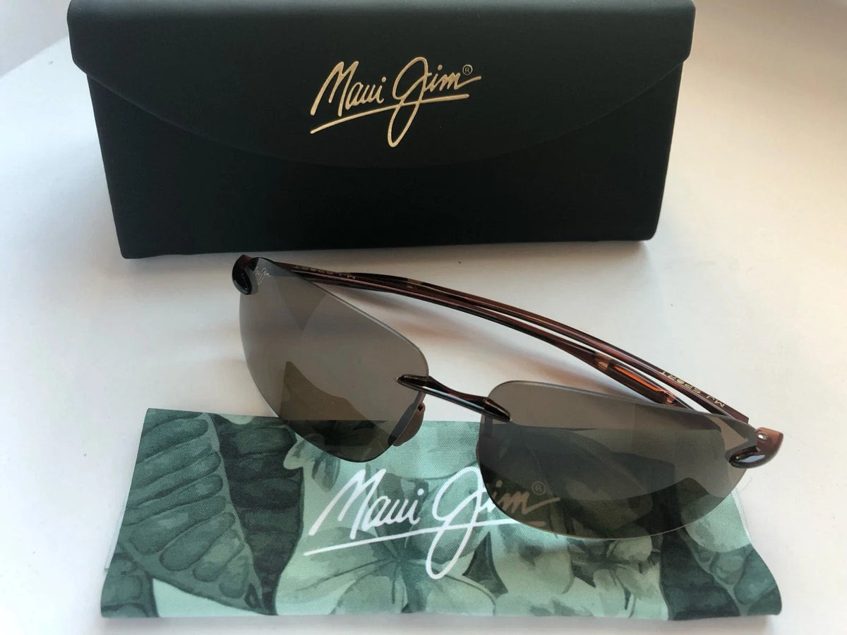 Maui Jim Breakwall H422-26/63-13 127mm Polarized Rimless Sunglasses - Brown