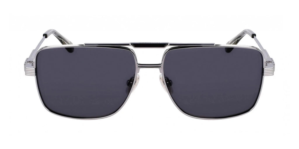 New Salvatore Ferragamo SF318SP 021 Lt. Ruthenium Polarized Sunglass, Grey Lens
