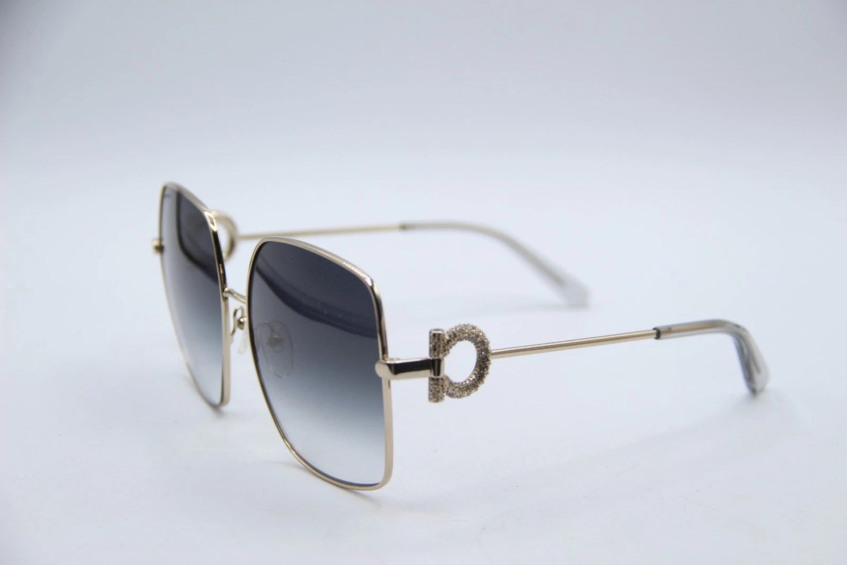 NEW SALVATORE FERRAGAMO SF243SR 738 GOLD GRADIENT AUTHENTIC SUNGLASSES 59-15 !