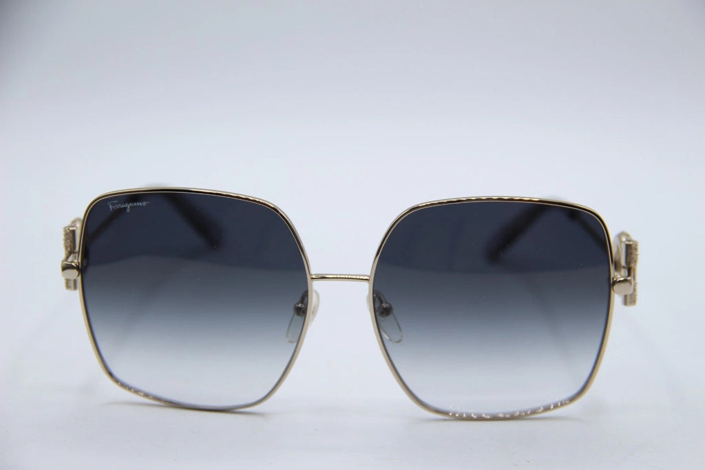 NEW SALVATORE FERRAGAMO SF243SR 738 GOLD GRADIENT AUTHENTIC SUNGLASSES 59-15 !