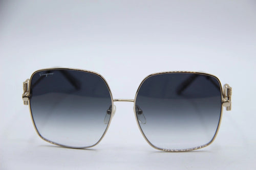 NEW SALVATORE FERRAGAMO SF243SR 738 GOLD GRADIENT AUTHENTIC SUNGLASSES 59-15 !