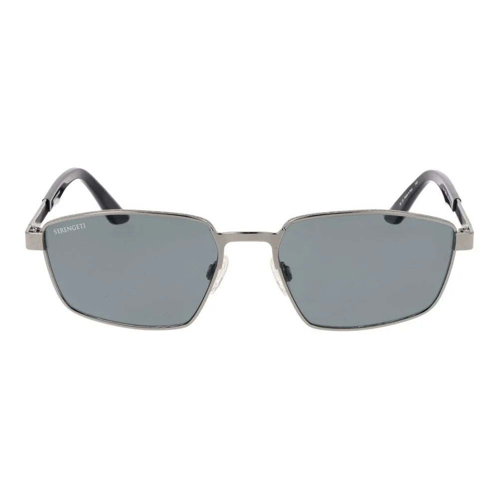 Serengeti Gray Metal Sunglasses 100% Authentic